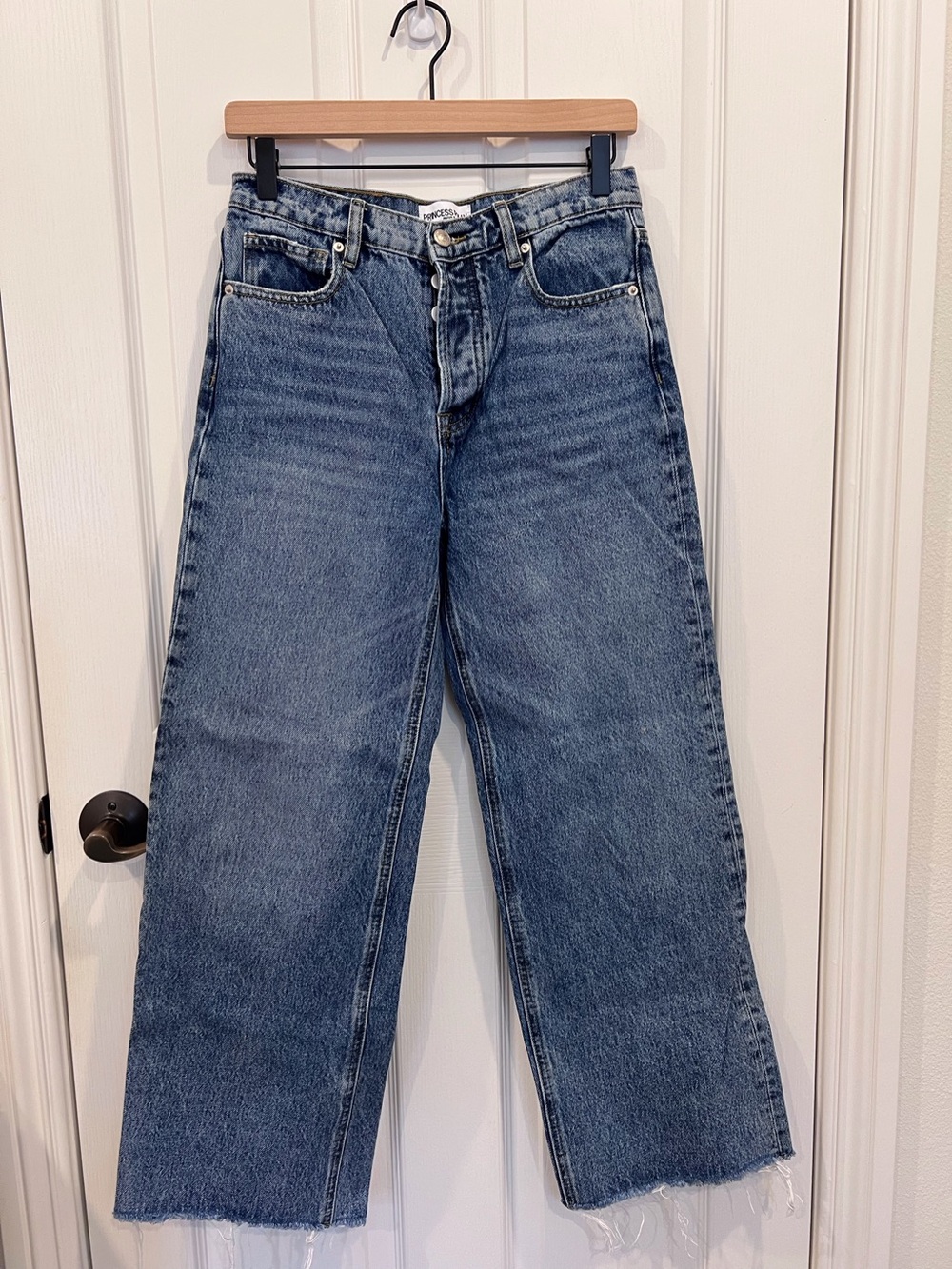 Princess Polly Blue Wide Leg Jeans
